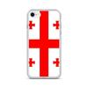 Coque iPhone - Géorgie - SE 2020 - Souple - Multicolore - Design Drapeau