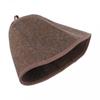 Soft and Comfortable Sauna Hat 3mm Thick Wool Felt Portable Shower Cap