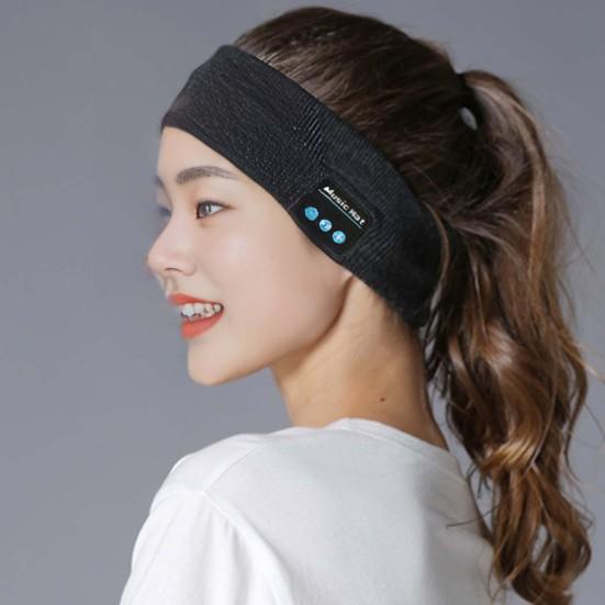 Совместимая с Bluetooth повязка на голову Беспроводной стереозвук Время работы от батареи 3-6 часов Стерео музыка Спорт Фитнес Повязка для волос