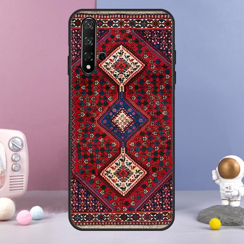 Персидский ковер Цветочный узор Для Huawei Nova 12i 12s 11i 8i 7i 9 10 SE Y60 Y61 Y70 Y72 Y73 Y90 Y91 P20 P30 P40 Lite Чехол