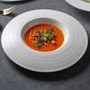 Белая керамическая обеденная тарелка el Restaurant Изысканные блюда Декоративная тарелка Тарелка для стейка Десертная тарелка Домашняя кухня Круглая посуда