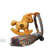 Wooden Mobile Phone Chain Traditional Zodiac Key Ring Neck Pendant Horse Pendant  Year of The Horse