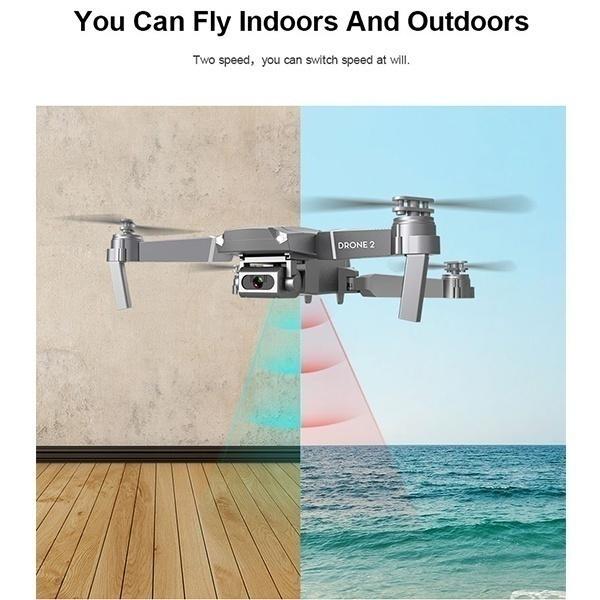 Игрушка Подарок E68 Мини-дрон Широкоугольная 4K 1080P WiFi FPV Камера Дроны Режим удержания высоты Радиоуправляемый Складной Квадрокоптер Дрон