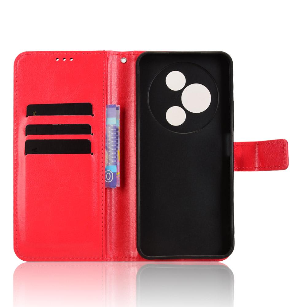 Для TCL 605 4G/60 SE Чехол Текстура Crazy Horse PU Кожа Чехол-бумажник для телефона с ремешком на запястье