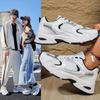 Popular Large-size Casual Couple Sneakers Women's 2025 New Versatile Running Breathable Network Fashion Dad Shoes