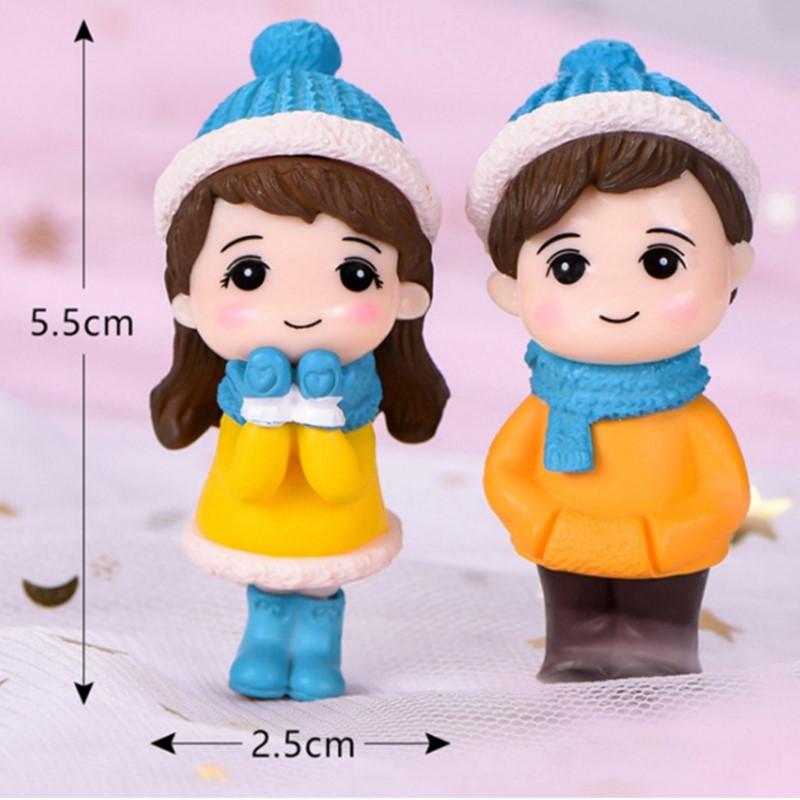 Sweety Lover Couple Chair Figurines Miniatures Fairy Garden Home Decor Desk Garden Decorative Craft Resin Craft Scene Decoration