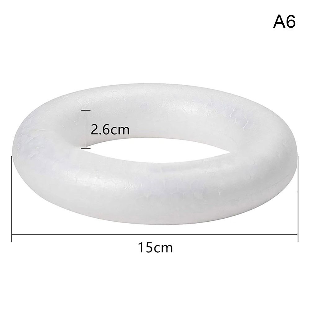 1Pcs Polystyrene Foam Ring Round Wedding Party Decorations New DIY Handmade Wreath