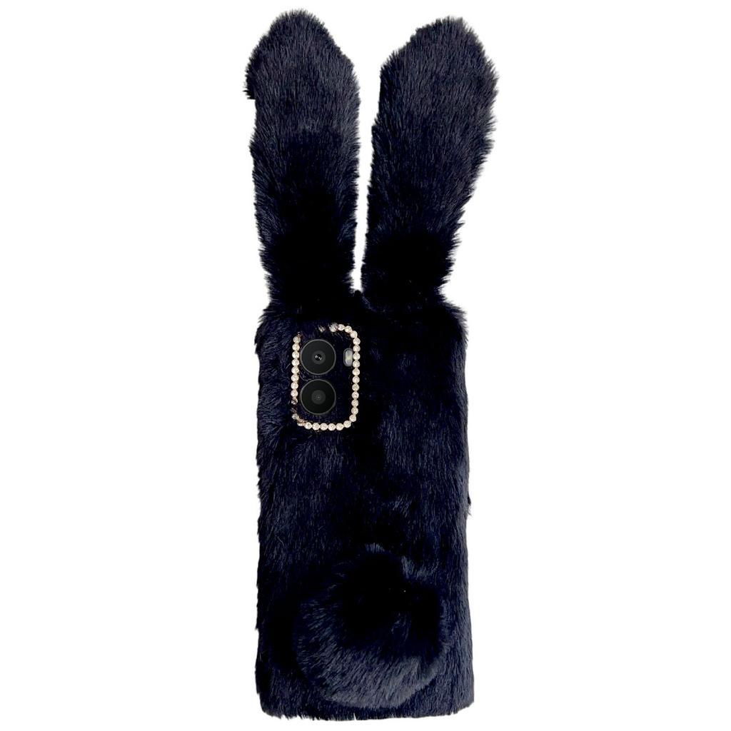 Для HMD Fusion 5G Чехол Плюшевый Милый Кролик Зимний Пушистый ТПУ Чехол для Телефона