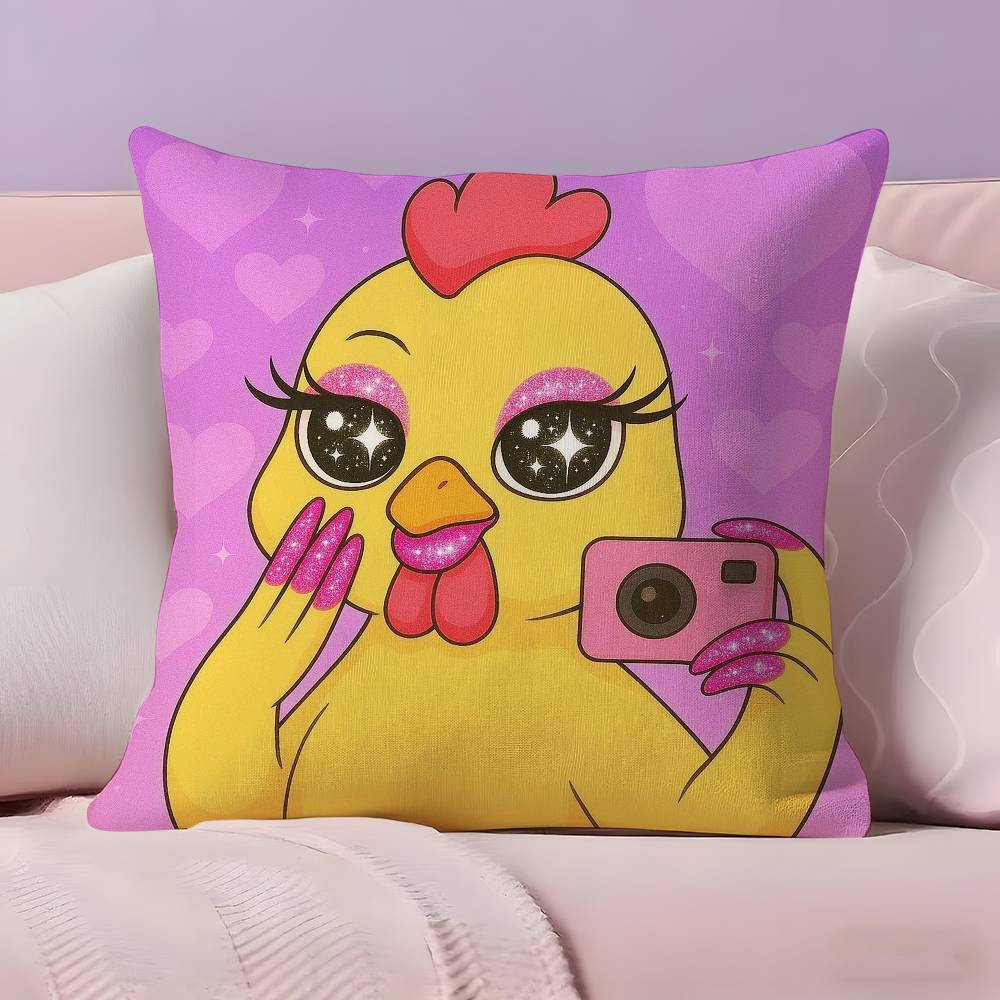 N-Nail Art Animals Pillow Case null