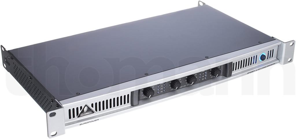 Behringer Power Amplifier 4 Channel 75W 1U Size ATR Transient Technology EPQ304 Silver (Accelerated Response)