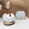 Eggshell Shape Silicone Candle Stand Mould For Epoxy Resin Candle Tealight Holder Decoration Candlestick Silicone Molds