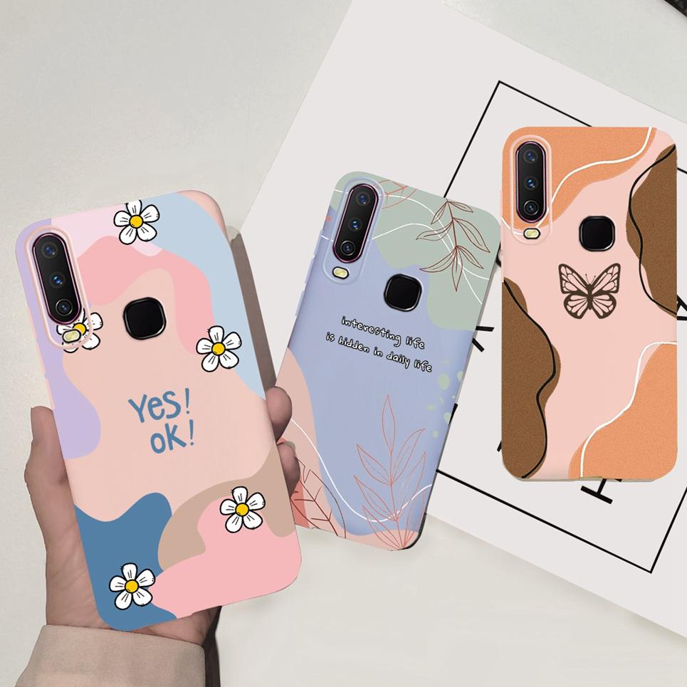 Для Vivo V2026 Vivo V2028 Чехол Цветной Блок Модный Мягкий ТПУ Силиконовая Задняя Крышка Для Vivo Y12s Y11s Y12 Чехол Fundas Cover Etui