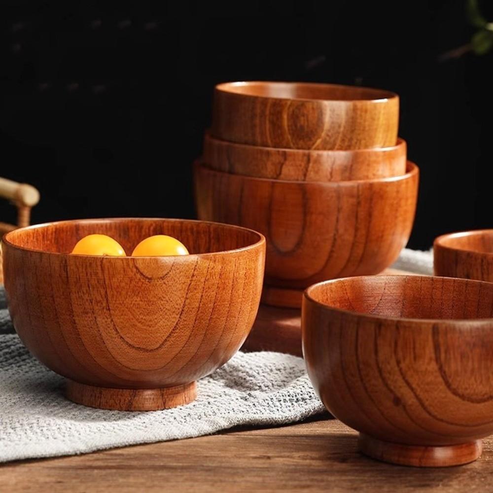 Handmade Crafts Food Containers Japanese Style Wooden Utensils New Wooden Bowls Kitchen Supplies