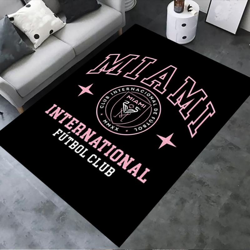 Новый ковер 2025 года Inter Miami CF для гостиной, спальни, дома, украшение дивана, детский игровой нескользящий коврик