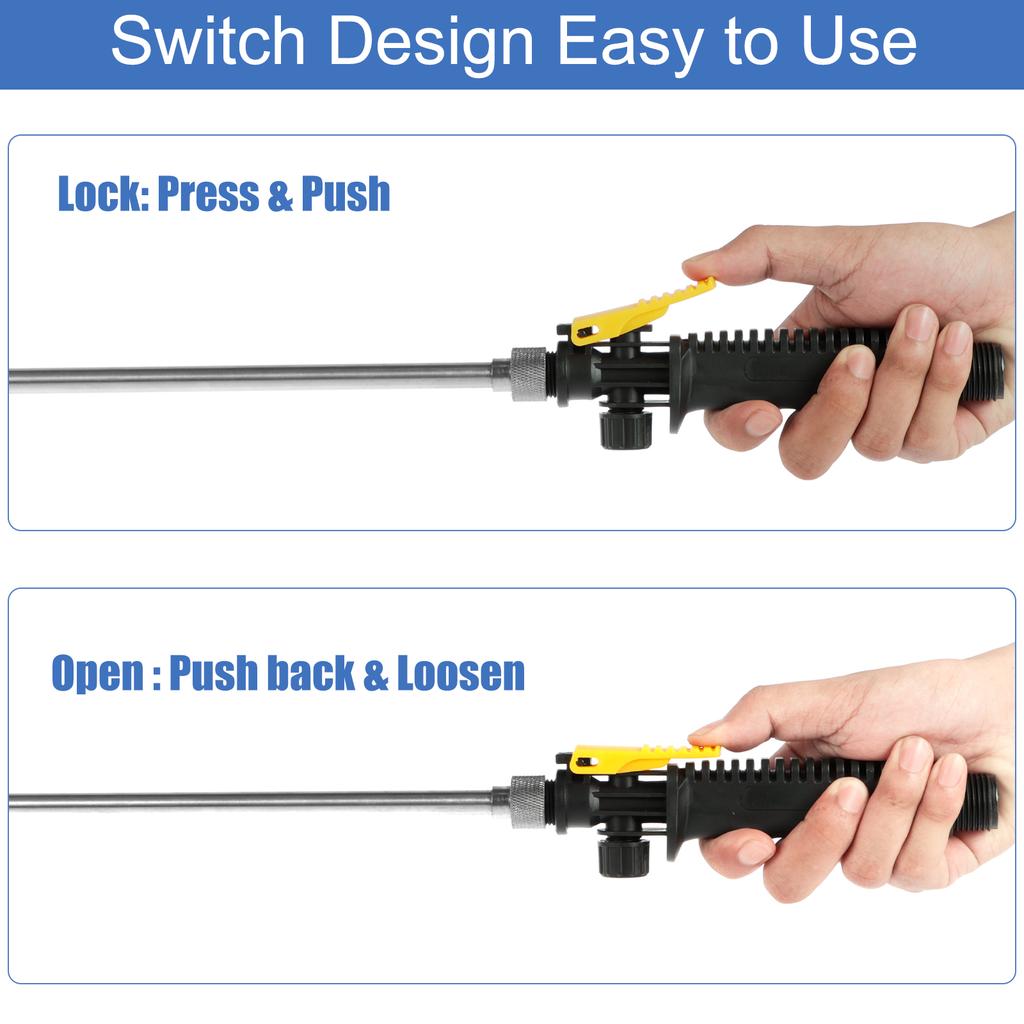 Car Sprayer Wand High Pressure Sprayer Wand Stainless Steel Wash Sprayer Long Washer Wand Portable Watering Sprayer Car Cleaning