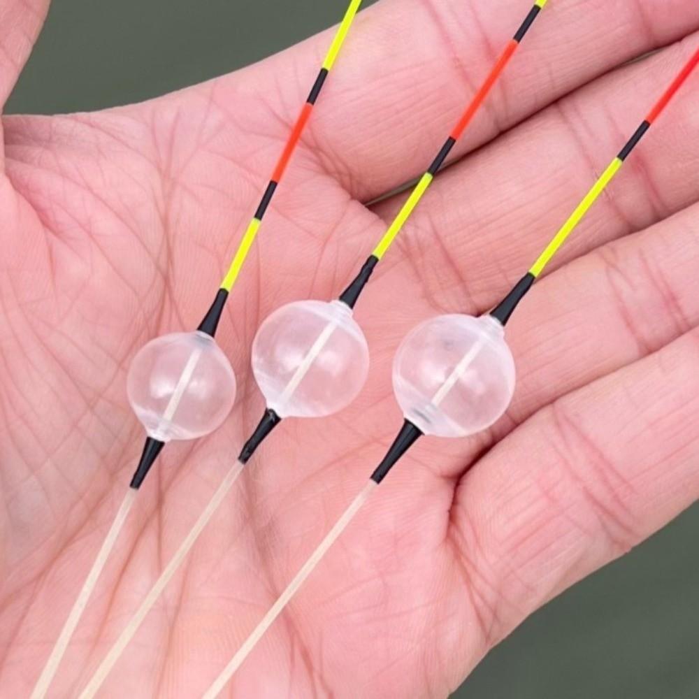 2pcs PP Plastic Slip Bobber Clear Surface Strike Indicator Bobber Fishing Float Surface Float