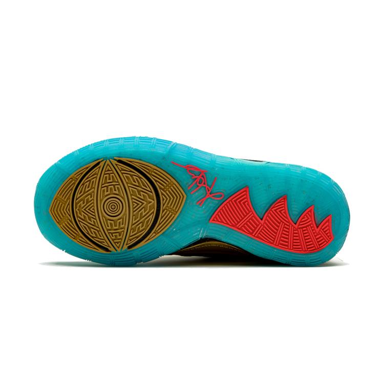 Nike Kyrie 6 PreSchool 'Golden Mummy' (Unisex) Sand / Teal / Metallic Gold Kids' Basketball Shoes CV5573 149