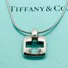 Б/у Редкое Старое Серебряное 925 пробы Кольцо-Кулон Tiffany с Прорезями