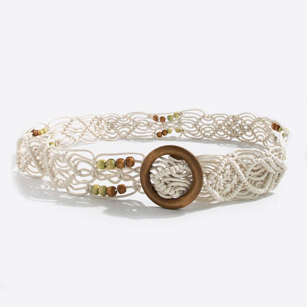 Retro Weave Belt Woven Waist Rope Fashion Ethnic Style Waistband Women