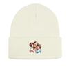 Mother Family Print Knit Hat Beanie, Man Cap Winter Fit Headwear Headwear Knitted Cap Beanie