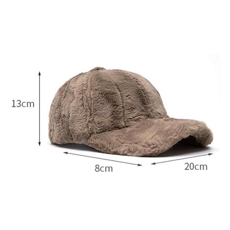 Бейсболка женская осенне-зимняя утепленная кепка для улицы из плотного бархата, однотонная плюшевая кепка