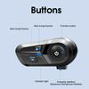 Motorcycle Helmet Headset BT5.3 Wireless Helmet Earphones Hands-free Call with Mic Intercom Headphones Waterproof for Helmet