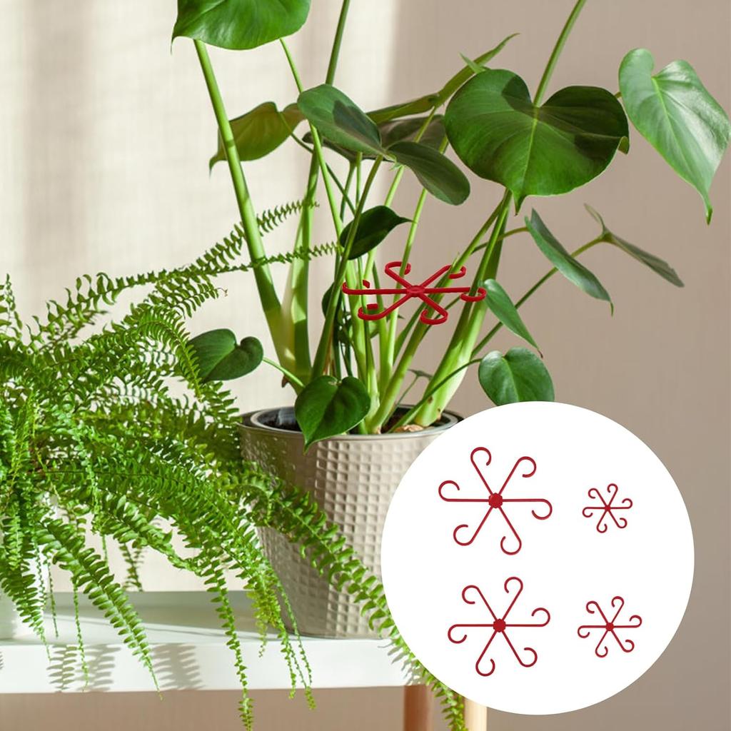 4 шт. опоры для стеблей вьющихся комнатных растений, пластиковые держатели для стеблей вьющихся растений, многоразовые колышки для цветочных растений, крючок для стеблей, для выращивания