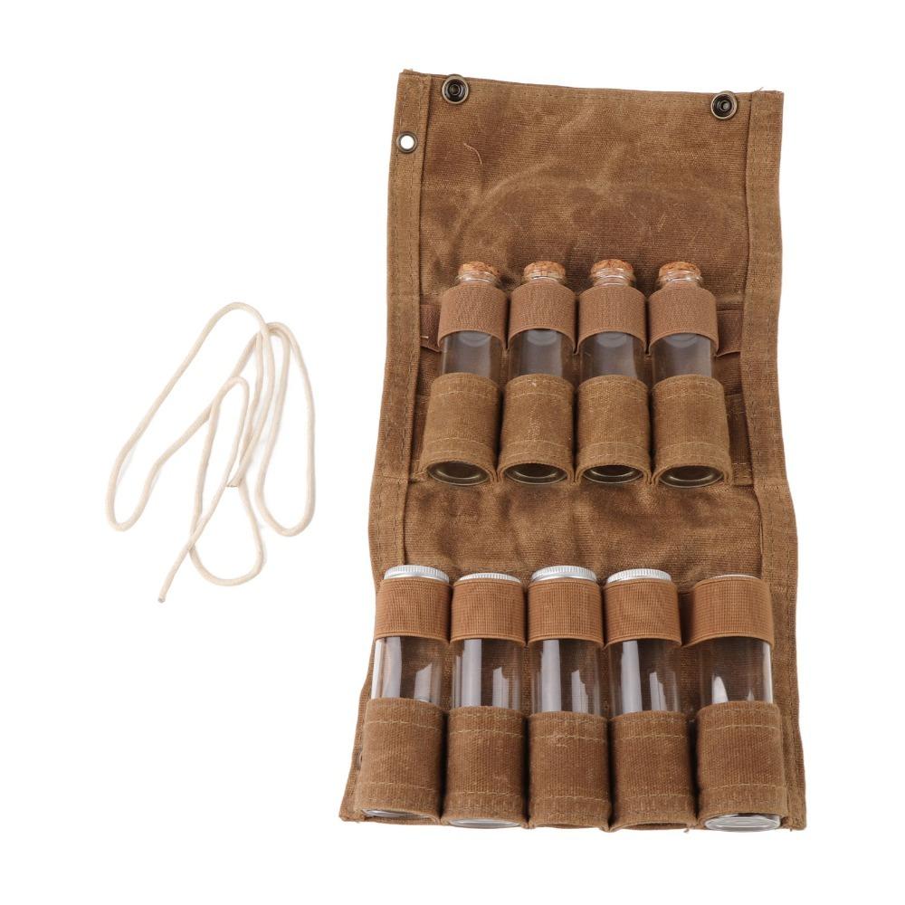 9 Pcs Mini Tube Spice Storage Bag Multipurpose Spice Container Portable Spice Bag Travel Use