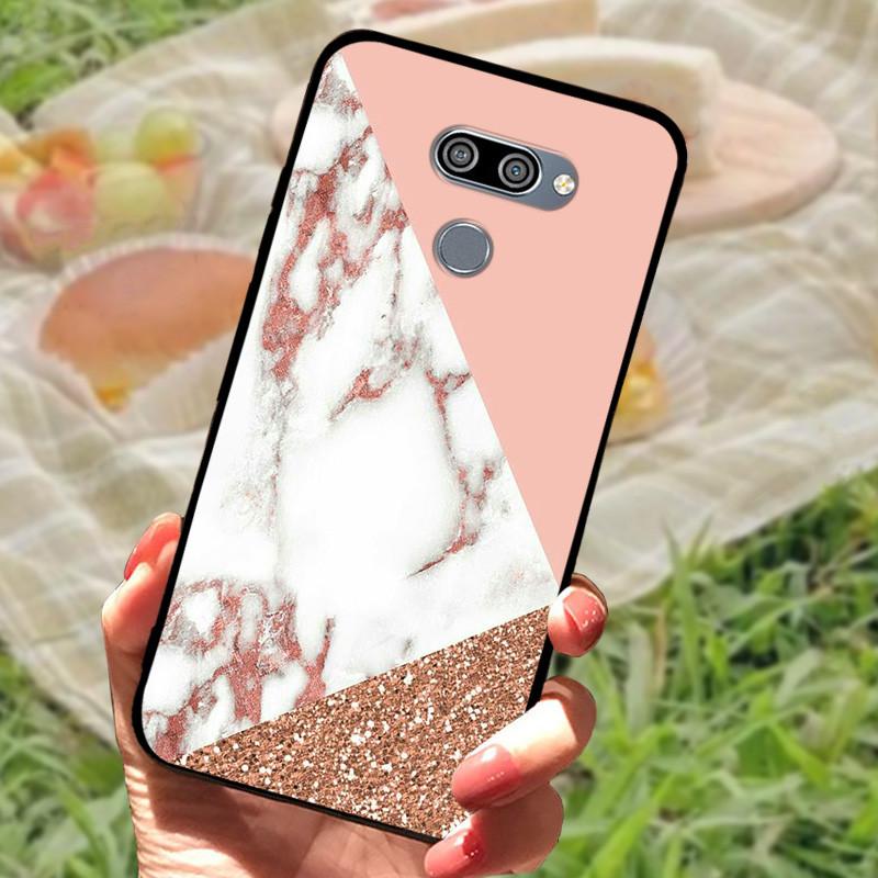 Fundas For LG Q60 K50 Case Cool Marble Silicone Bumper Soft Covers for LG K50 Phone Coque for LG Q60 LGK50 K 50 LGQ60 Capa Bag