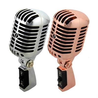 Профессиональный проводной винтажный классический микрофон хорошего качества с динамической подвижной катушкой Mike Deluxe металлический вокал в старом стиле KTV Mic Z6 микрофонная подставка для микрофона