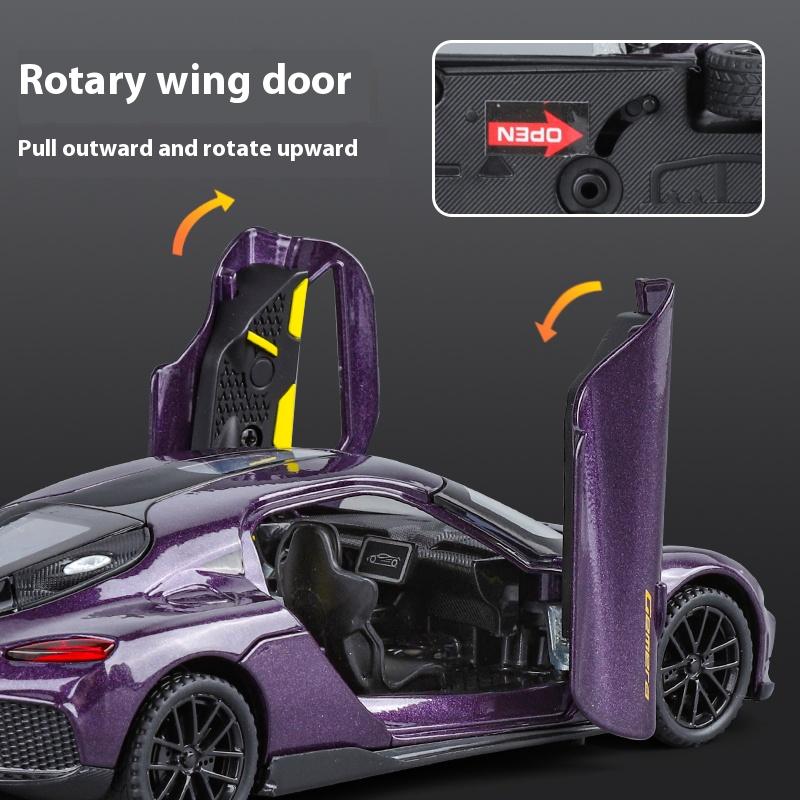 Модель суперкара Koenigsegg Gemini Gt из сплава в масштабе 1/32, Модель-симуляция транспортного средства, Коллекция со звуком и светом, Детская игрушка, Подарки