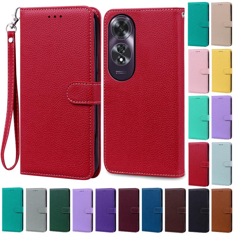 For OPPO A60 4G Case Wallet Flip Leather Case For OPPO A60 Cover Book Fundas For Oppo A60 Mobile Case Coque Shell