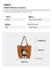Korean Cute Mickey Head Large Capacity Retro Tote Shoulder Bag
