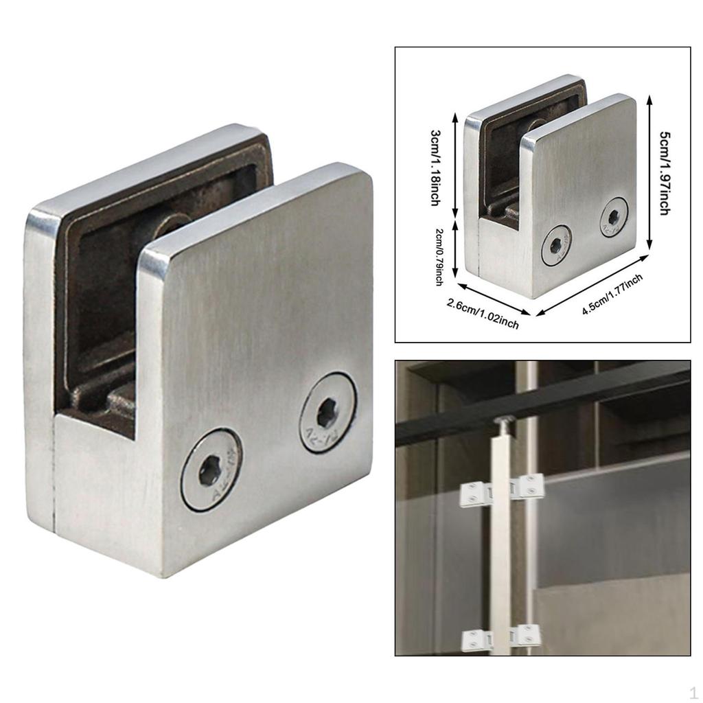 Glass Clamp Adjustable Shelf Bracket Door Replace Parts for Staircase