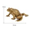 6cm Brass Toad Figurine Brass Lucky Animal Frog Figure Model Statue Sculpture Toy Desktop Feng Shui Decoration Ornament Festival