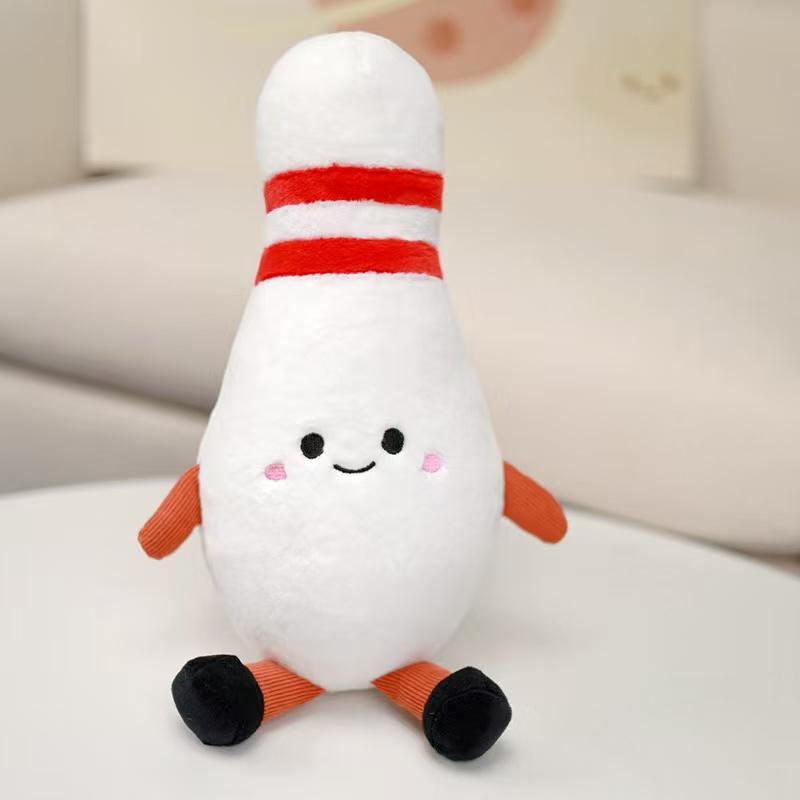The Latest Simulation Bowling Doll Kawaii Stuffed Plush Toy Figure Doll Cartoon Anime Cute Pillow Home Children's Birthday Gift
