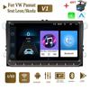 Новый 2 Din автомобильный радиоприемник Android мультимедийный плеер Carplay Auto для VW Volkswagen Golf Polo Tiguan Passat b7 b6 SEAT leon Skoda Octavia 1 + 16 ГБ