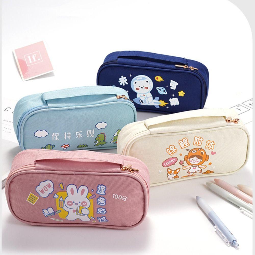 Портативный пенал многослойный пенал многофункциональный мультяшный пенал для студентов