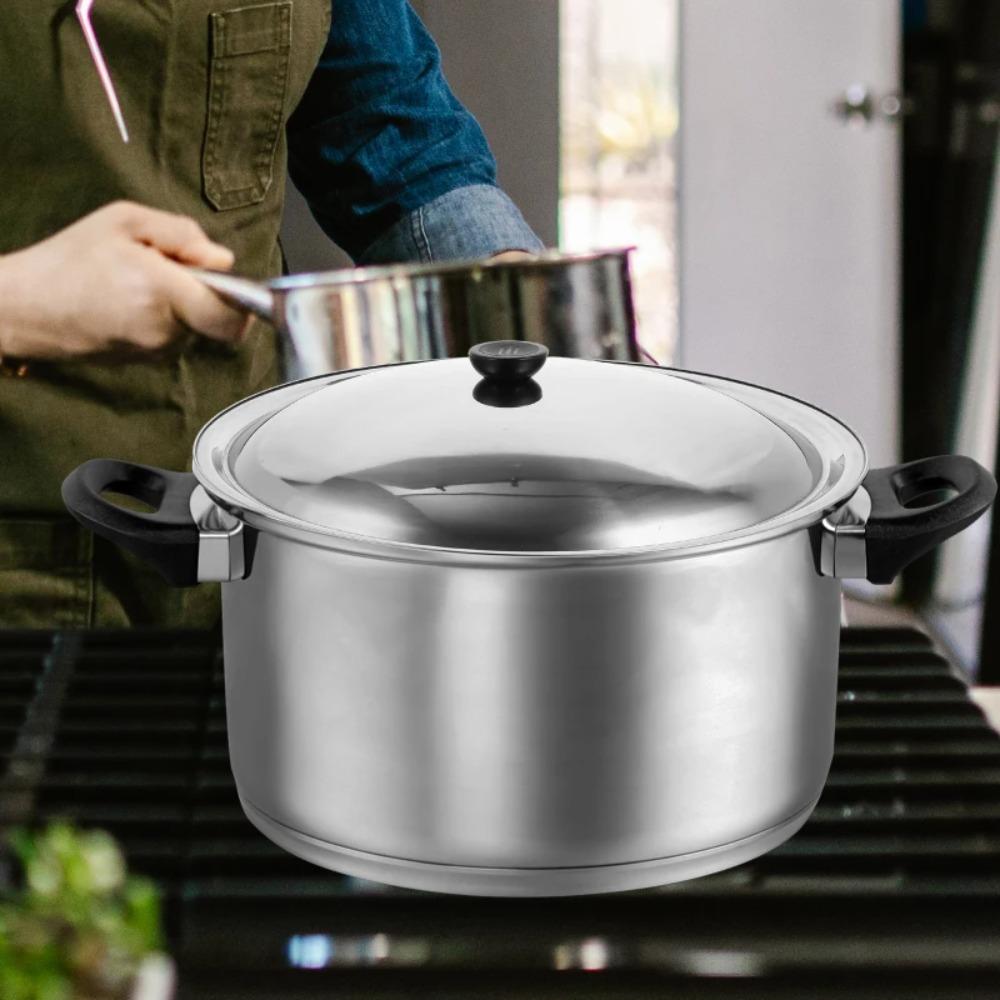 Black Plastic Knob Wok Cover 28/30/32cm Frying Pan Lid Replacement Stainless Steel Pot Lid Hotel