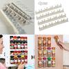 4PCS Cabinet Spice Wall Rack Storage Plastic Kitchen Organizer Door Hooks