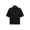 Reebok Поло унисекс черное умеренное прямой крой 23RCS419U001