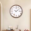Wood Grain Art Wall Clock, Simple and High-end Decorative Clock, Silent and Accurate Quartz Clock, Living Room Home Clock