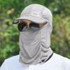 Outdoor Sunscreen Hat Mountaineering Quick-Drying Folding Hat Removable Breathable Uv Sun Hat