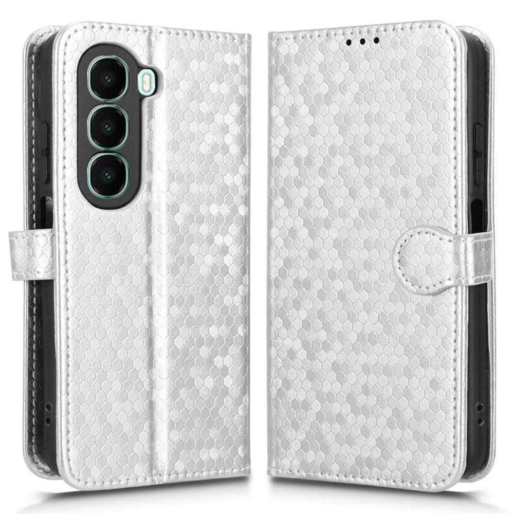 Для itel A95 5G Чехол-кошелек Тиснение точками Искусственная кожа Чехол для телефона с ремешком на запястье