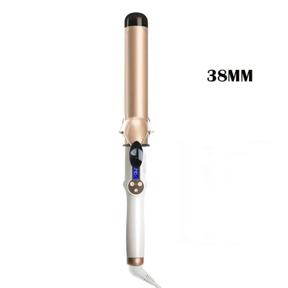 Roller Curls Wand Waver Electric Heating Wavy Hair Curler Hair Crimper Curling Iron LCD Temp Display Fashion Hair Styling