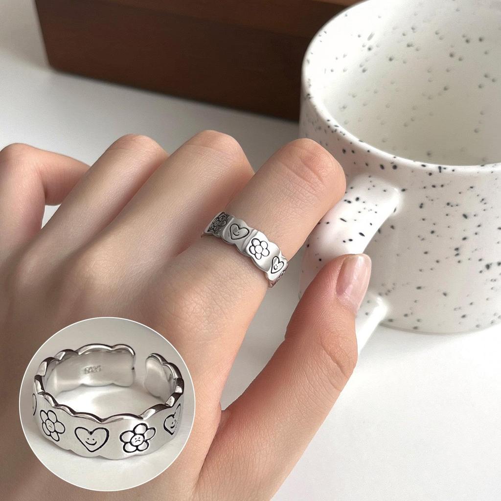 Винтажное посеребренное кольцо из серебра 925 пробы с жемчугом, открытое, для женщин