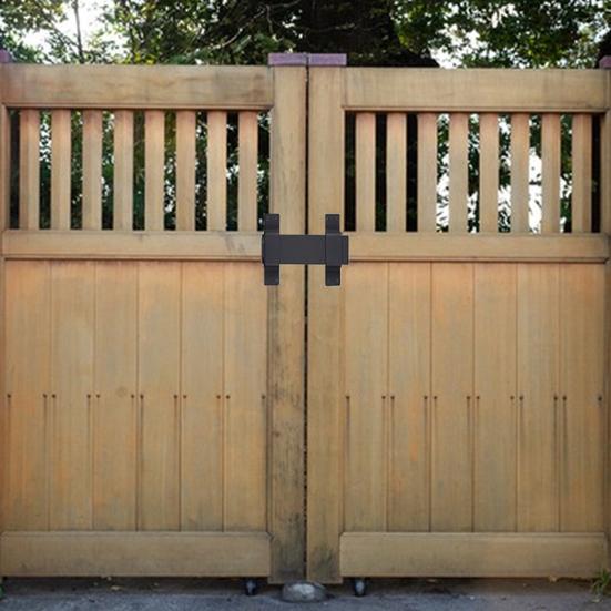 Защелка для раздвижных ворот. Прочный замок-защелка с отверстием для навесного замка. Нержавеющий, устойчивый к коррозии. Универсальный комплект дверных замков для внутреннего и наружного использования.