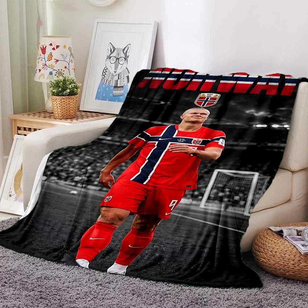 Norwegian Football Legend Blankets Flannel Printed Breathable Warm Throw Blanket for Home Office Bedspreads 0708a73