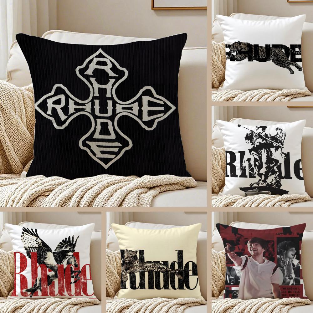 Fashion Brand RRHUDEs Cushion Cover Pillowcase Antidustmite Invisible Zipper Short Plush Sofa Cushion
