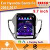 9,7 дюйма для Hyundai Santa Fe 2015-2017 автомобильный радиоприемник мультимедиа видеоплеер GPS навигация Android Auto Carplay WIFI 2din DVD